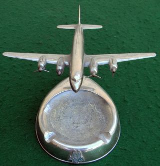 Vintage American Airlines Vic Pastushin Airtray Douglas Dc - 4 Desk Top Airplane