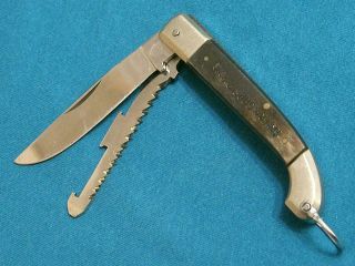 Vintage Italy Navaja Sportsmans Shotgun Shell Exratractor Knife Knives Pocket Ec