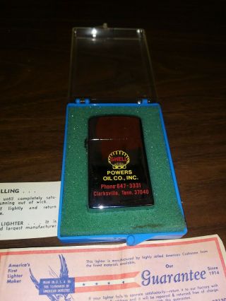 Vintage Park Lighter Shell Powers Oil Co.  Advertisement Unfired