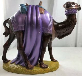 Vtg Hand Painted Nativity Large Ceramic Standing Camel Holland Mold 1970s 9 " 1