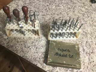 Vintage Leather Tools Crafttool Co Alphabet Set