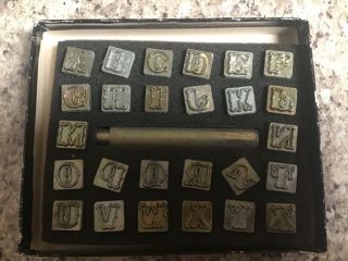 Vintage Leather Tools crafttool co alphabet set 3