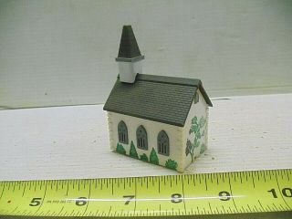 Old Vintage Train Village Building House Church Plastic Z & N Gauge Scale