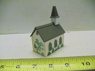 OLD VINTAGE Train Village Building House Church Plastic Z & N Gauge Scale 3