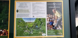 Jack Nicklaus Signed Autographed The Memorial Tournament Map Jsa