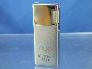 1972 Vintage Butane Lighter Munchen Munich Olympics Commemorative