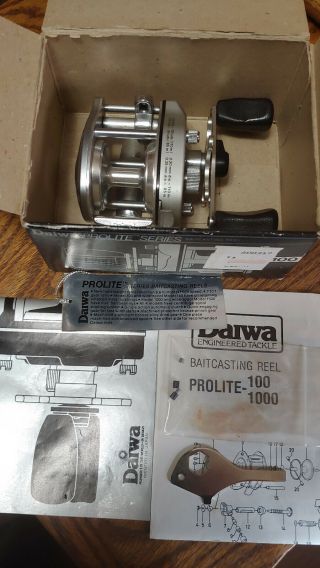 Vintage Daiwa Procaster Pl 100 Baitcasting Reel 3