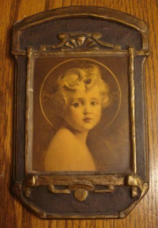 Vintage Art Deco Gesso Duro Plaque Regal Art Co Chambers Light Of The World