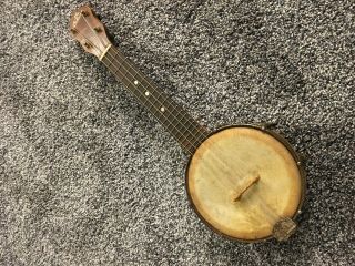 Rare Gibson Ub - 1 Ukulele Banjo / Banjolele 1920s Antique 6inch Rim