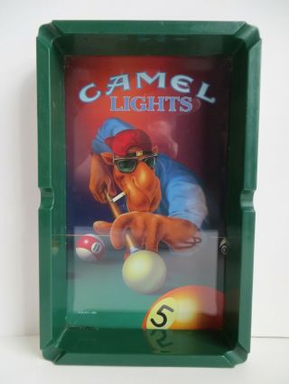 Vintage Camel Lights Ash Tray - Joe Camel Pool Table
