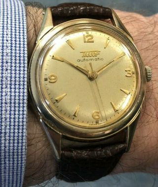 Vintage 1952 Tissot Automatic 17 Jewel Cal 28.  5r - 21 Watch In Full Order