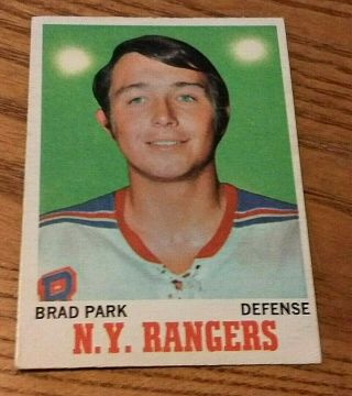 1970 - 71 O - P - C 67 Brad Park Rangers Vintage Card