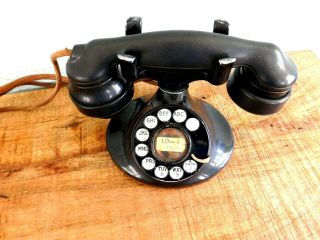 Antique Vintage Western Electric Oval Based Phone W/ E1 Handset 2