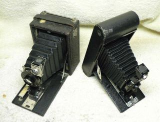 TWO Antique KODAK FILM Cameras.  No.  1 PREMO & Folding Autographic 2 - A Brownie 2