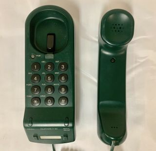 SONY Vintage Hunter Green IT - B3 Corded Telephone Wall - mount Desktop Push Button 2