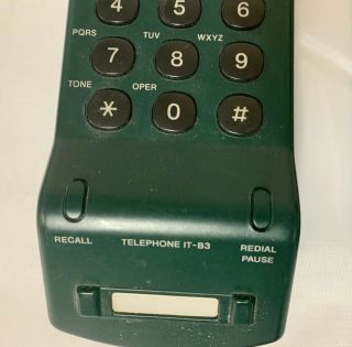 SONY Vintage Hunter Green IT - B3 Corded Telephone Wall - mount Desktop Push Button 3