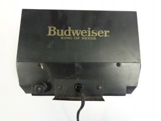 BUDWEISER WORLD CHAMPION CLYDESDALE TEAM VINTAGE LIGHTED BAR CLOCK CASH REGISTER 3