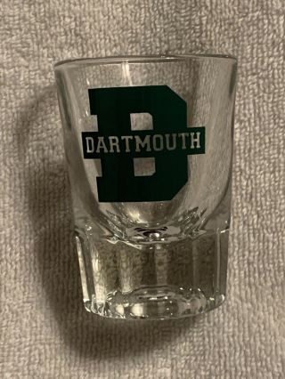 Dartmouth College Thick Shot Glass Very Hampshire Sports Fan