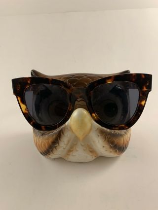 Vintage Ceramic Owl Eyeglass Holder Chadwick 1968 CMI 2