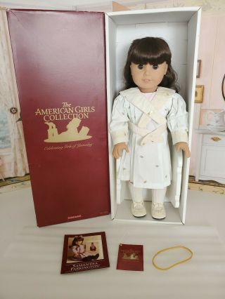 American Girl Pleasant Company Samantha Doll With Spring Dress Cond.