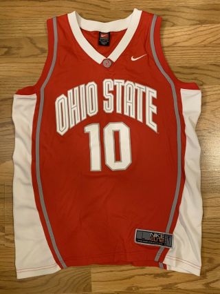 Nike Elite Ohio State Basketball Jersey Mens Large L Red