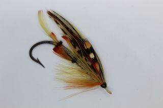 Briscoe / Red Torrish Size 5/0 Vintage Gut Eye Salmon Fly Date Early 1900 