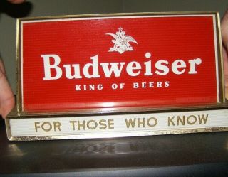 Vintage 1950s Budweiser Beer Bar Light - For Those Who Know