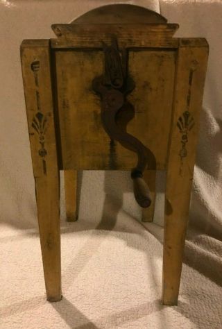 Antique Blanchard Butter Churn Stand Floor Model Concord NH 1880 - 1890 ' s 3
