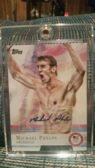 Michael Phelps 2012 Topps Us Olympic Team Autographs 100