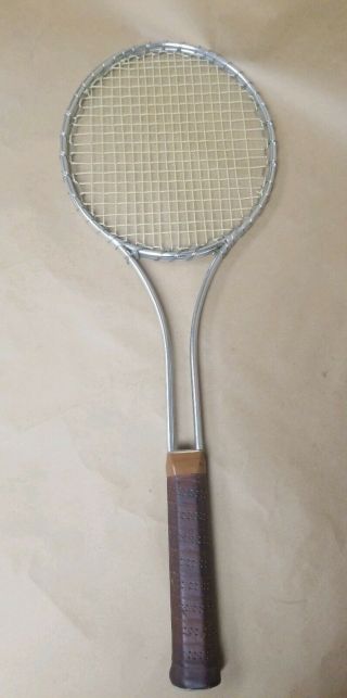 Vintage La Chemise Lacoste Tennis Raquet Racket 26 1/2 Length 4 5/8 Leather Grip