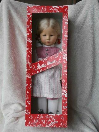 Vintage Kathe Kruse Doll w/ Box & Hang Tag 18 1/2 