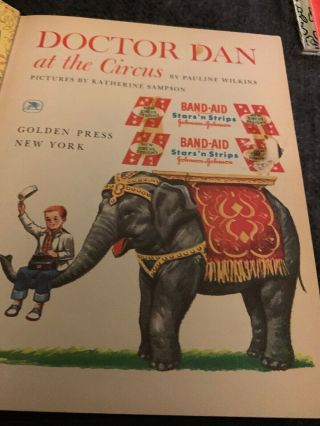 Doctor Dan at the Circus,  Vintage Little Golden Book 1960 