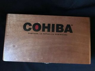 Cohiba Red - Dot Robusto Fino (25 Cigar) Dominican Republic Wooden Empty Cigar Box