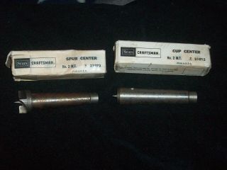Vintage 2 Mt Spur (21072) & Cup (21012) Centers For Sears Craftsman Wood Lathe