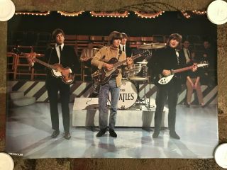 The Beatles Large 27x38 Vintage Poster - On Stage In 1965