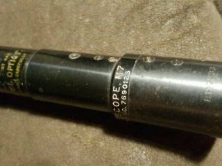 EXCELL M7 TELESCOPE 37mm ARTILLERY SCOPE SIGHTING VINTAGE WORLD WAR 2 US ARMY 2