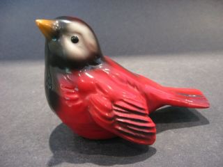 Vintage Goebel Red Sparrow Bird Figurine Cv - 72 W.  Germany Fine German Porcelain
