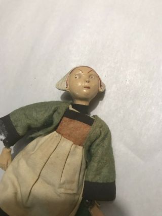 Bucherer Vintage Swiss OLD MAID Metal Jointed Doll Orig.  Clothes 2