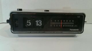 Vintage Panasonic Am Fm Radio Alarm Clock With Flip Numbers Model Rc 6253
