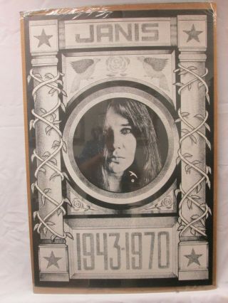 Janis Joplin 1943 - 1970 Rock Vintage Poster Garage Bar Cng435a