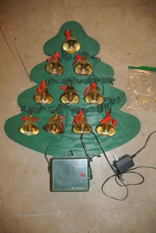 Vintage Mr.  Christmas Bells Of Christmas 10 Musical Bells With 15 Songs 1991