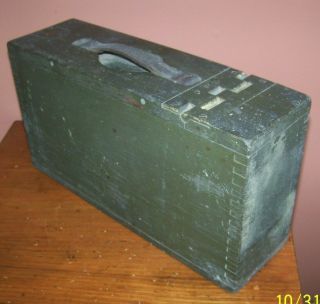 Antique Ww I Wooden Ammo Box For Browning M1917 Mg