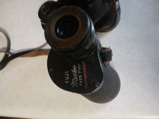 Vintage Fuji Fujica Meibo 7 X 35 Featherweight Coated Optics Binoculars W/ Case