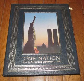 Easton Press One Nation America Remembers September 11,  2001 U.  S.  History Book