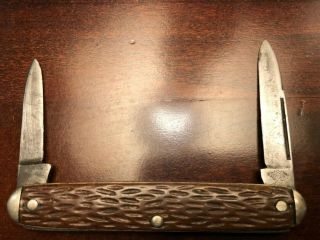 Vintage Shapleigh Hdw Co 2 Blade Knife