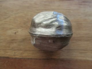 ANTIQUE WALNUT STERLING SILVER TAXCO MEXICO PILL BOX 3