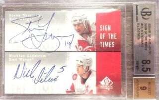2000 - 01 Ud Sp Authentic Sign Of The Times Auto - Steve Yzerman