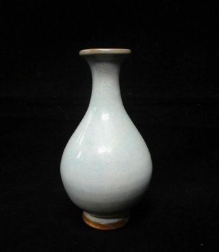 Very Fine Old Chinese Natural Flambe Blue Glaze Porcelain Bottle Vase 3