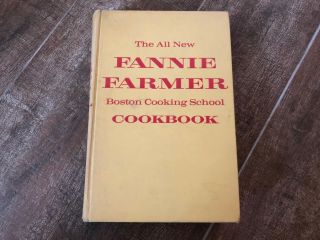 Vintage Fannie Farmer Boston Cooking School Cookbook 10th Edition Hardcover Book