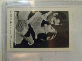 Joan Crawford,  Clark Gable 1930s Film Star Cigarette Card German Ramses 511mint